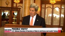 U.S. Defense Secretary & Secretary of State to visit Korea next month: Yonhap