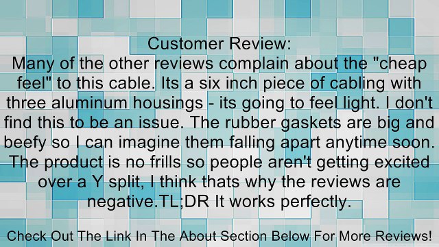 Hosa YXM121 XLR Female To Dual XLR Male Y Cable Review
