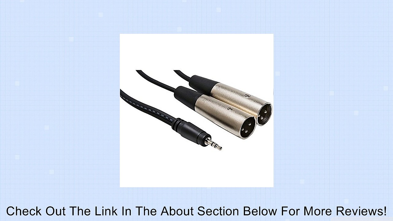 Hosa CYX-403M Stereo Breakout Cable, 3.5 mm TRS to Dual XLR3M - 3 m / 9.8 ft. Review