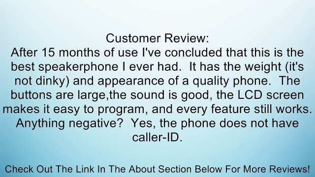 Panasonic KX-TS108W Corded Phone with Clock, White Review