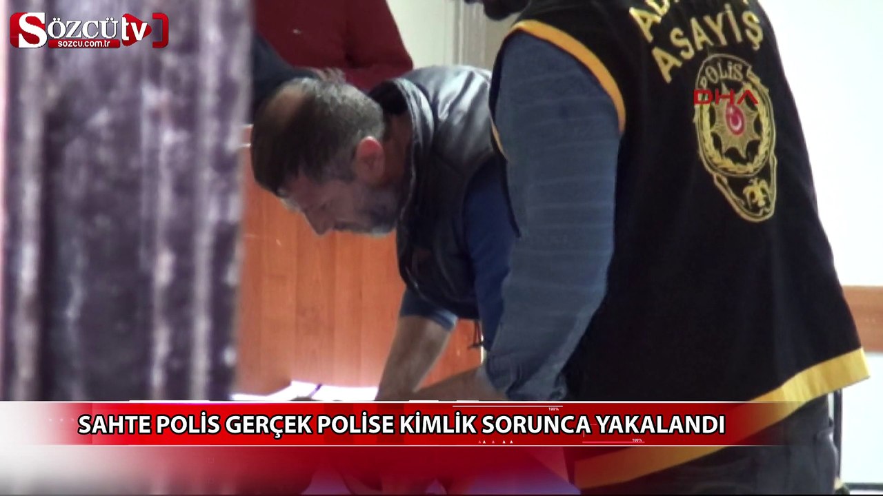 Sahte polis gerçek polise kimlik sorunca yakalandı