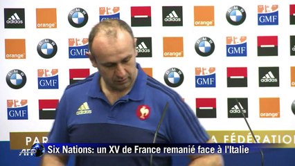 Six nations: un XV de France remanié face à l'Italie