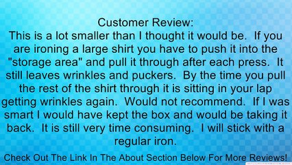 Conair FSP10 Fabric Steam Press Review 🧺