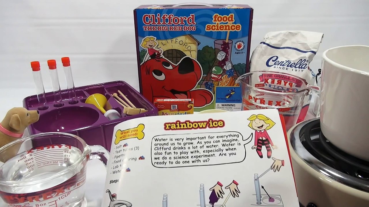 Rainbow Ice & Rock Candy With The Clifford The Big Red Dog Food Science Kit