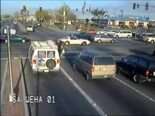 Chanceux au feu rouge