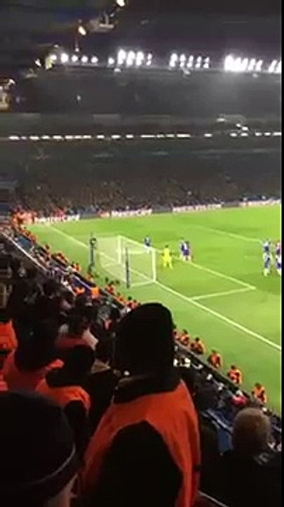 But de David Luiz vu des tribunes (Chelsea-PSG)