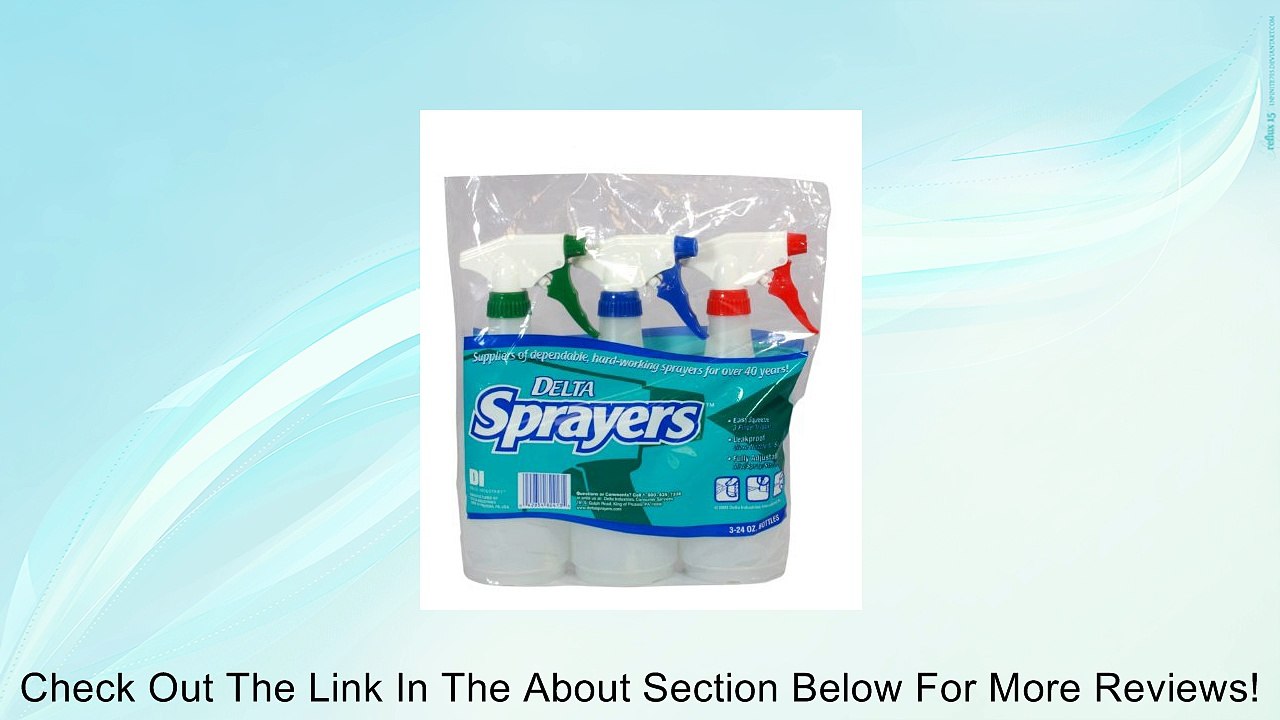 Delta Sprayers 82413-32 24oz 3pk Spray Bottles (Cap Colors May Vary) Review