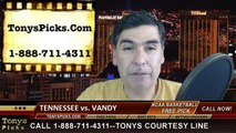 Vanderbilt Commodores vs. Tennessee Volunteers Free Pick Prediction SEC Tournament NCAA College Basketball Odds Preview 3-12-2015