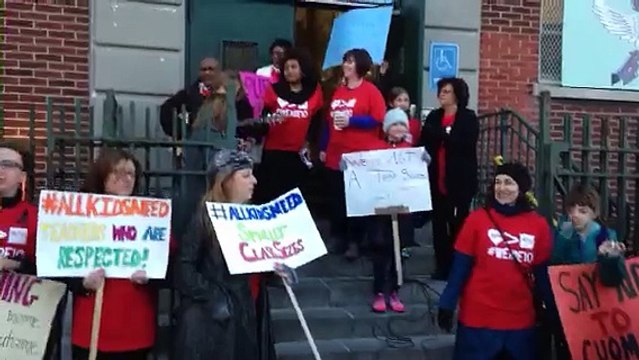 Public School Protest at P.S. 10 In Brooklyn