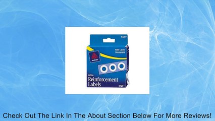 Avery Hole Reinforcements, 1/4  Diameter, White, 1000/Pack, PK - AVE05720 Review