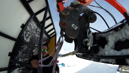 La construction du park du B&E 2015 avec les premiers tests de Phil et Henrik