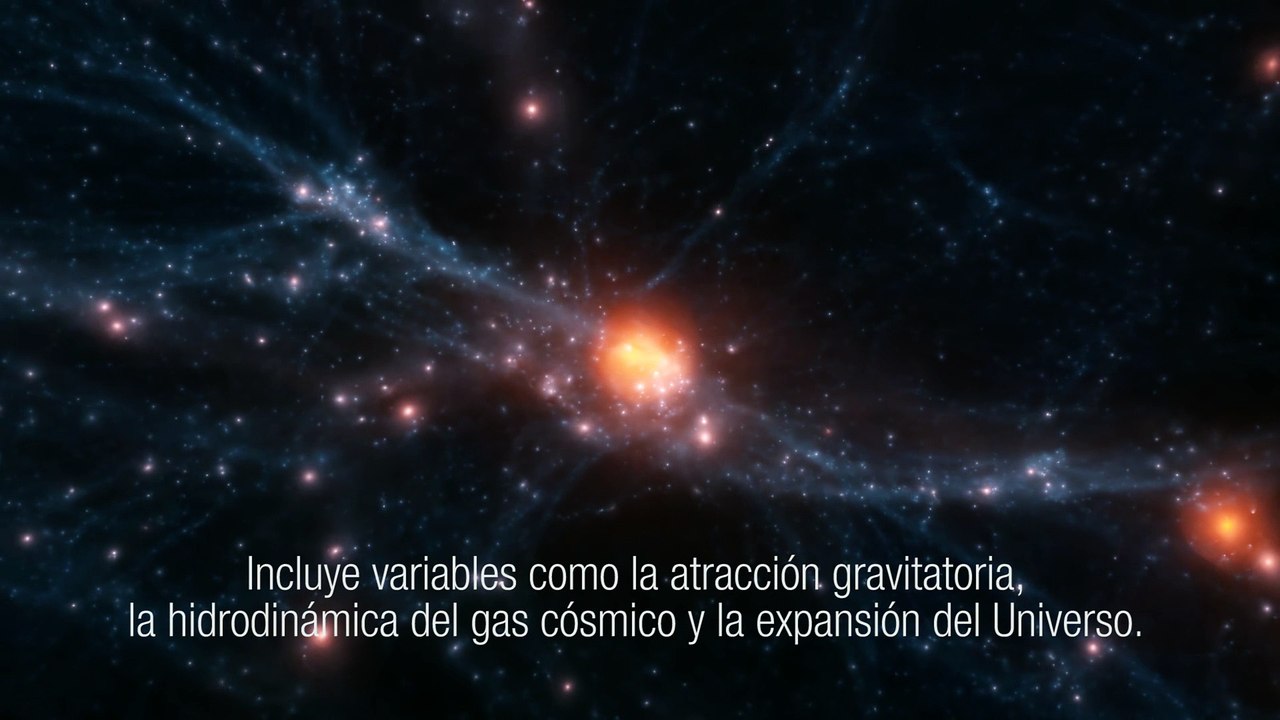 Simulación de la formación y evolución de un cúmulo de galaxias con el supercomputador “Teide-HPC”