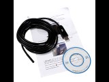 5m 5.5mm 6LED USB Borescope Waterproof Inspection Snake Tube Camera