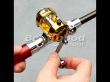 Portable Pocket Pen Shape Aluminum Alloy Fishing Rod Pole Reel Combos