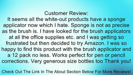 BIC(R) Wite-Out(R) Commercial 12 Pack, 20 ml Bottles Review