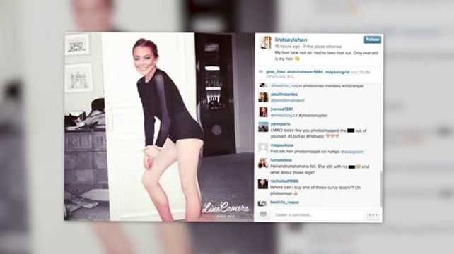 Lindsay Lohan's Booty Shot Photoshop Fail Goes Viral