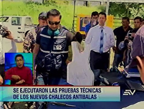 Ejecutan pruebas técnicas a nuevos chalecos antibalas para agentes policiales