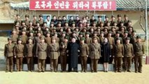 Photos released showing Kim Jong-un visiting military unit