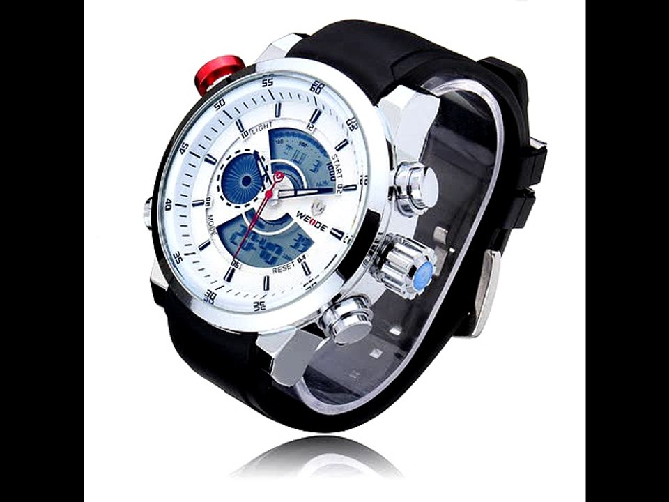 Weide WH3401 Multi Function Week 24h Date Men Sport Big Dial Watch