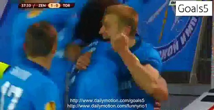 Axel Witsel Goal Zenit Petersburg 1 - 0 Torino Europa League 12-3-2015