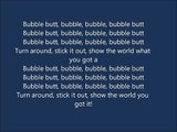 bubble butt lyrics-major lazer ft tyga bruno mars ft 2 chainz