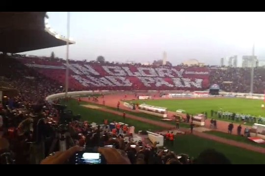 WAC 2 rsb0 الوداد البيضاوي 2 نهضة بركان 0double tifos ULTRAS IN GLORY & PAIN
