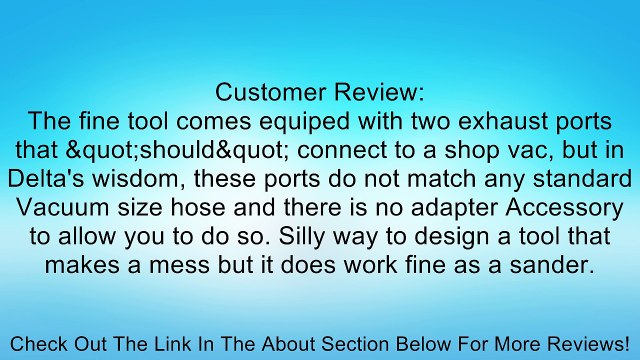 DELTA SA150 Shopmaster 1-Inch/5-Inch 1/4 Horsepower Belt/Disc Sander Review