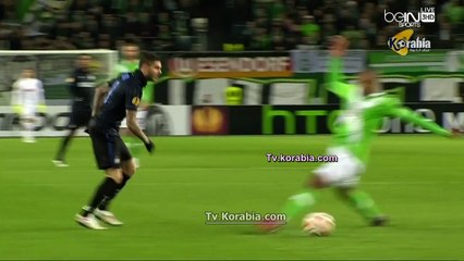 فولفسبورج يتقدم 3/1 علي إنتر ميلان