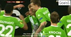 Kevin De Bruyne Amazing 2 nd Goal Wolfsburg 3 - 1 Inter Europa League 12-3-2015