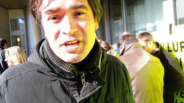 Grève et manifestation des salariés de Pitney Bowes à la Plaine-Saint-Denis