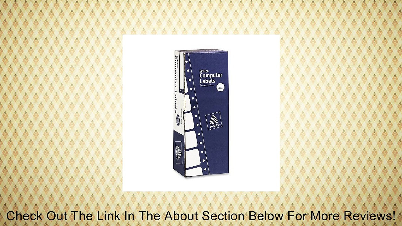 Avery 4018 Labels for matrix printers, removable, white, 3-1/2 x 15/16, 5000 labels Review