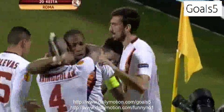 Seydou Keita Goal Fiorentina 1 - 1 AS Roma Europa League 12-3-2015
