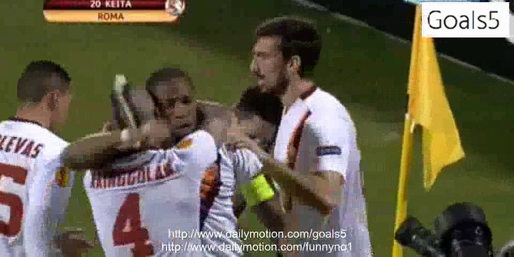 Seydou Keita Goal Fiorentina 1 - 1 AS Roma Europa League 12-3-2015
