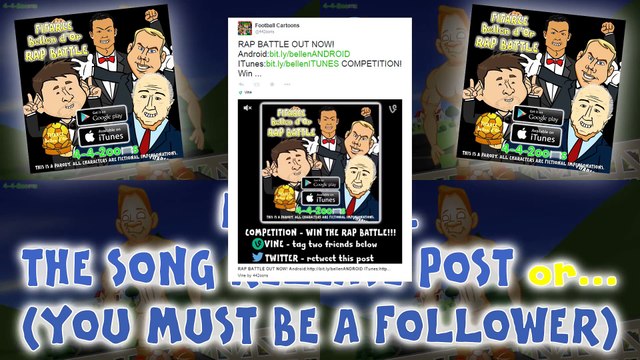 COMPETITION! BELLEN d OR RAP BATTLE song released on iTunes and Google Play (Football Cartoon)