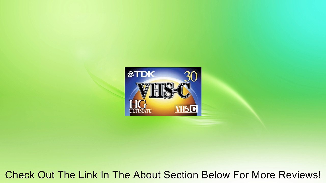 TC30EHG VHS-C Analog Videocassette Review