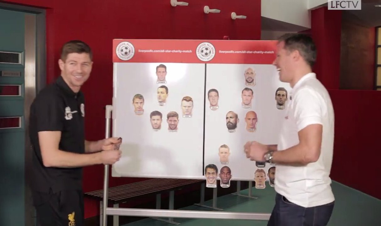 Gerrard and Carragher pick their teams for the LFC charity match