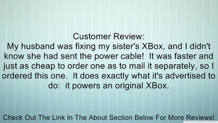 Xbox Power Cable Review