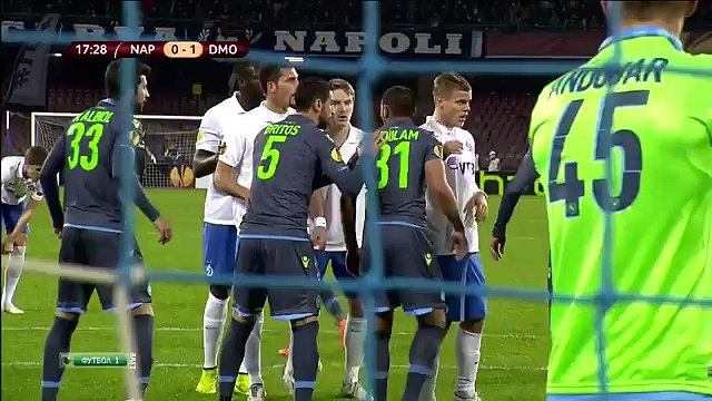 Napoli 3 - 1 Dynamo Moscow (All Goals and Highlights) Europa League