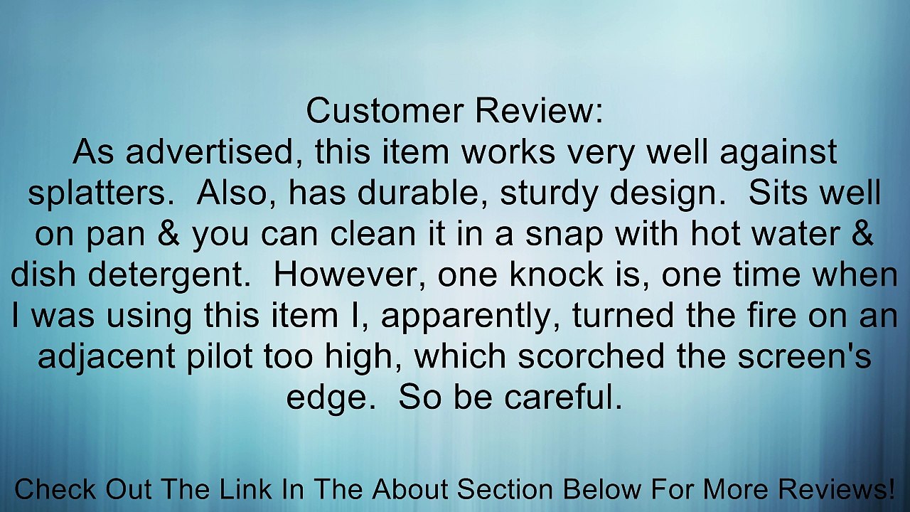 Lodge K11SCRN Splatter Screen, 11-inch Review