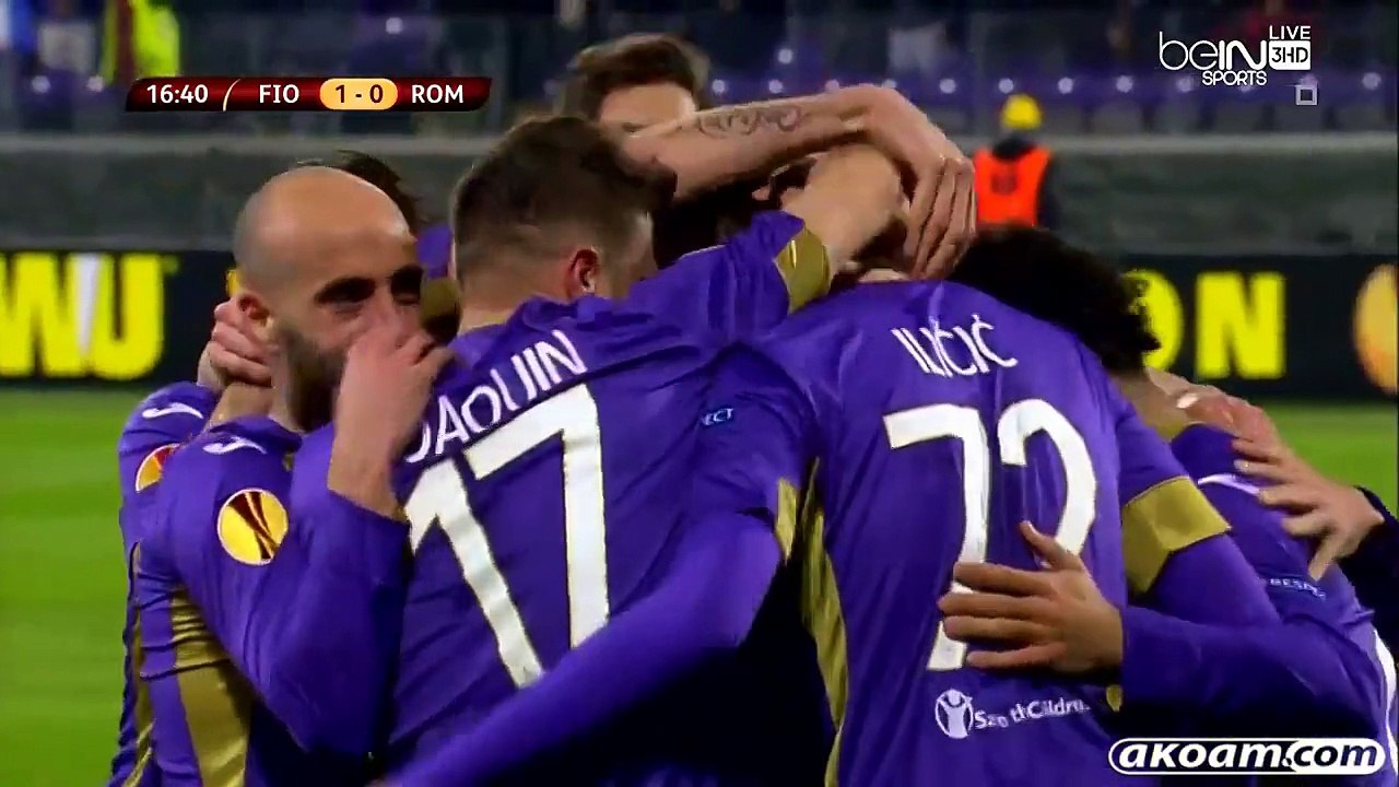 أهداف مباراة فيورنتينا و روما في الدوري الاوروبي