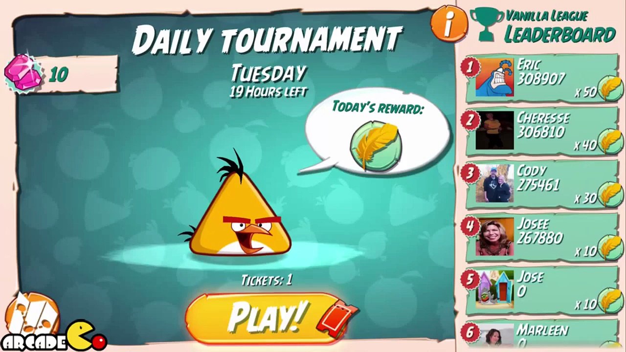 Angry Birds Under Pigstruction - Facebook Vanilla League Leaderboard Daily Tournament 3 10!