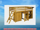 CABIN BED WITH DOUBLE CUPBOARD BOOKCASE AND DESK FROM CENTURION PINE