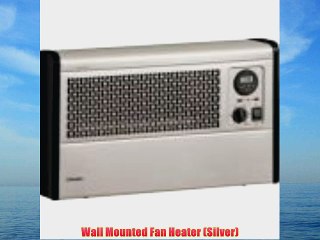Wall Mounted Fan Heater (Silver)