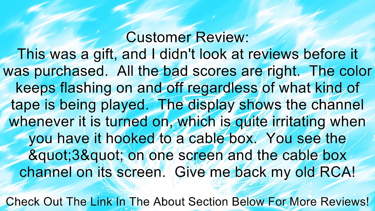 JVC HRJ692U 4-Head Hi-Fi VCR , Black Review