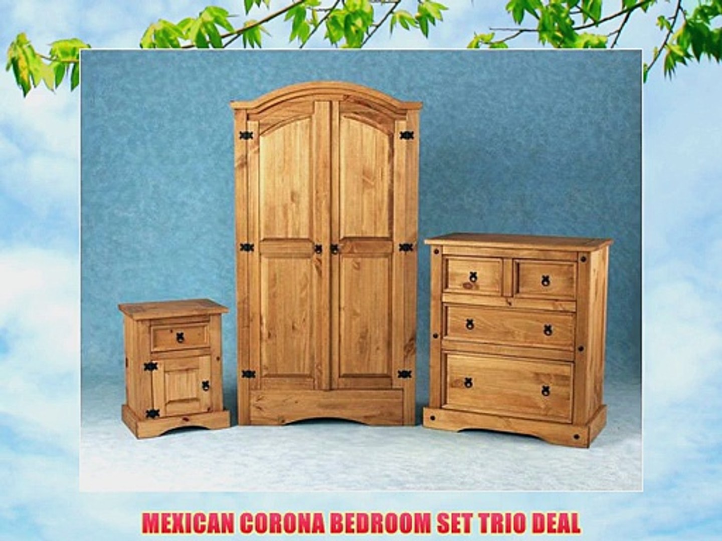 Mexican Corona Bedroom Set Trio Deal