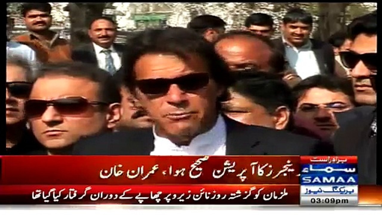 Imran Khan Media Talk On Nine Zero Raid - 12th March 2015