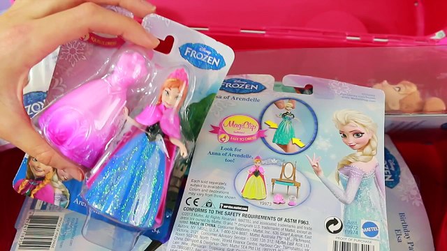 Frozen Fever Giant SURPRISE TRUNK Disney Elsa Anna New Anna Birthday movie Toys Surprise Videos