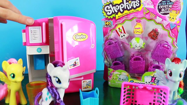 MLP Shopkins Season 2 So Cool Fridge My Little Pony Rainbow Dash Fluttershy Toy Blind Bags