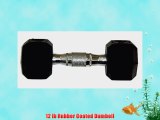 12 lb Rubber Coated Dumbell