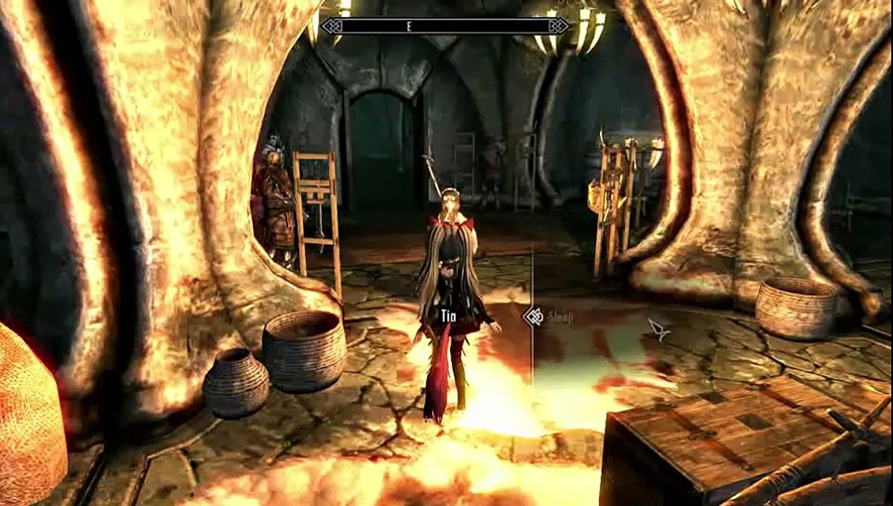 TESV Skyrim Elin Bernstein und Tia Solstheim Haus und Methalle 2015-03-12 16-37-09-40